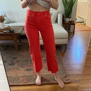 Seven for all mankind red jeans, size 25